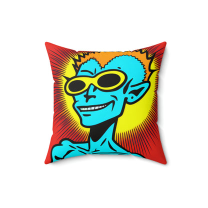 Anime Alien Hip Style Spun Polyester Square Pillow