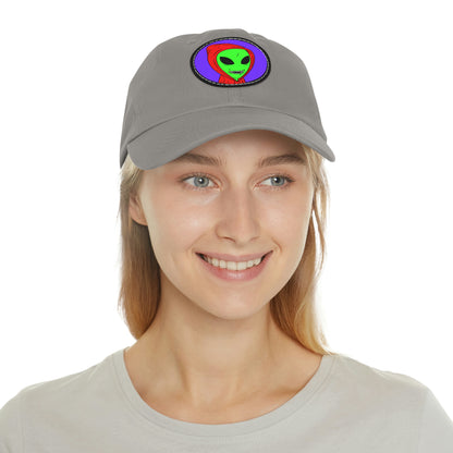 Alien Anonymous Visitor Dad Hat with Leather Patch (Round)