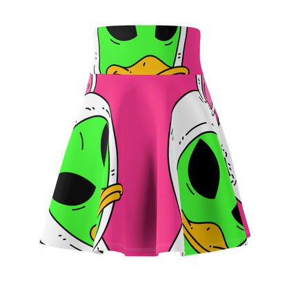 Duck Bunny Alien Women's Skater Skirt