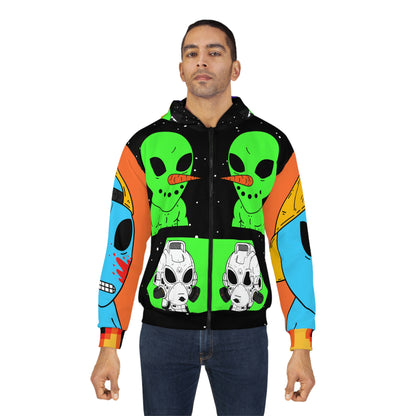 Sudadera con capucha y cremallera unisex The Visitor 751 Choice AOP 