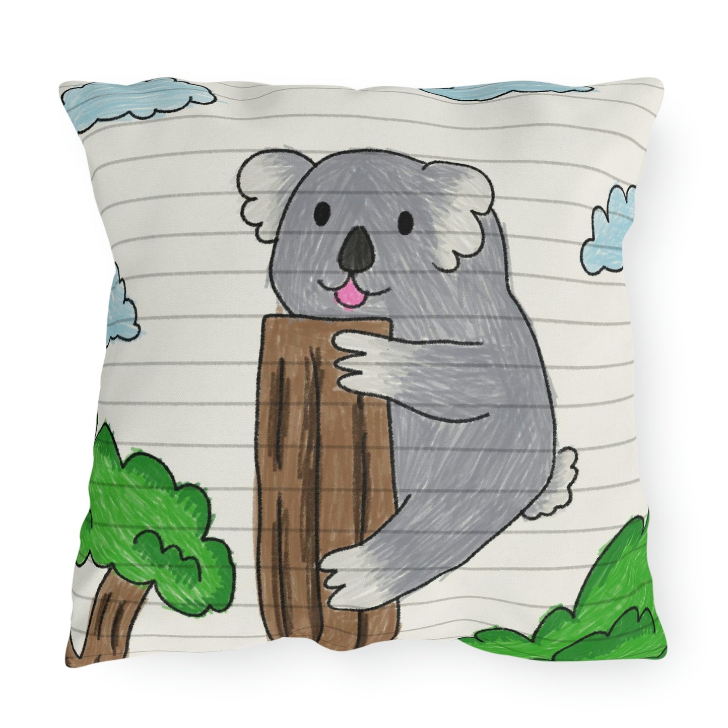 Koala Bear Animal Tree Climber Outdoor Pillows