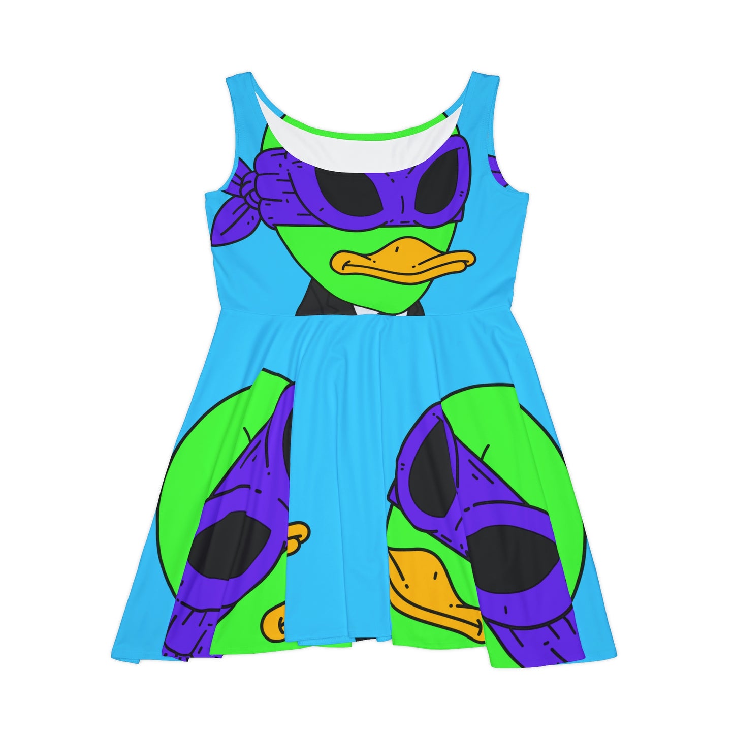 Vestido skater para mujer Alien Visitor 751 Outer Space 