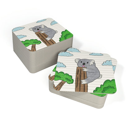 Koala Bear Animal Tree Climber Coasters (50, 100 pcs)