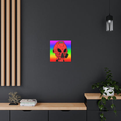 Pride Rainbow Robot Cyborg Alien Metal Art Sign