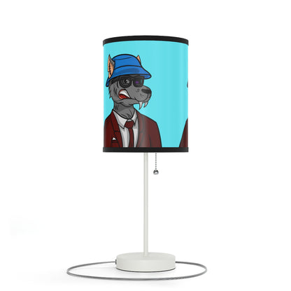 Maroon Suit Business Werewolf Lamp on a Stand, US|CA plug