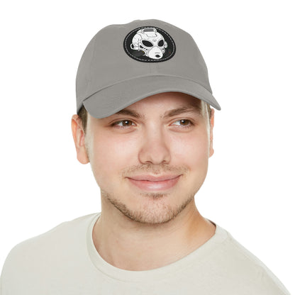 Alien Head LOL Visitor Dad Hat with Leather Patch (Round)