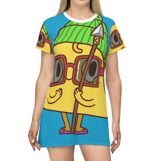Tribal Taco All Over Print T-Shirt Dress