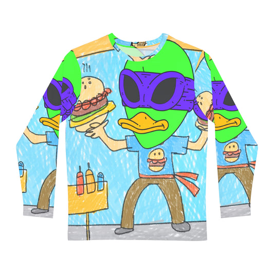 Visitor 751 Burger Chef Cook Men's Long Sleeve AOP Shirt