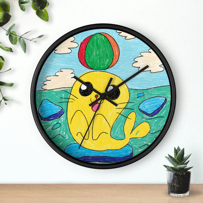 Seal Trick Marine Ocean Animal Sea Creature Wall clock