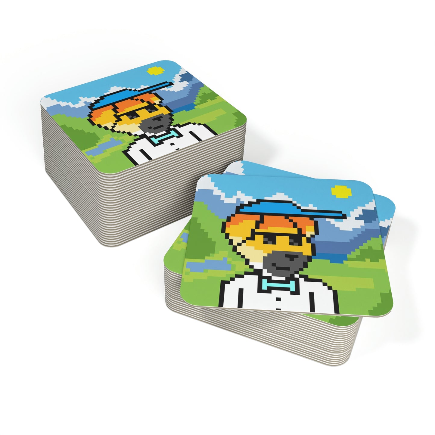 Dog Travel Adventure Animal Coasters (50, 100 pcs)