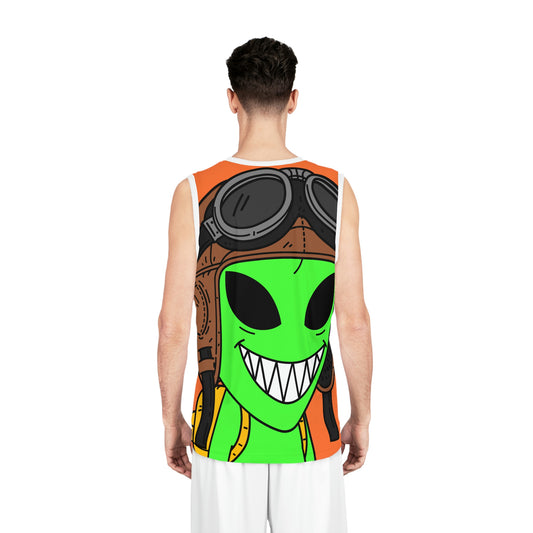 Camiseta de baloncesto alienígena del aviador de la Fuerza Aérea 