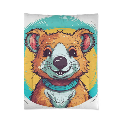 Quokka Cute Furry Fluffy Animal Graphic Comforter