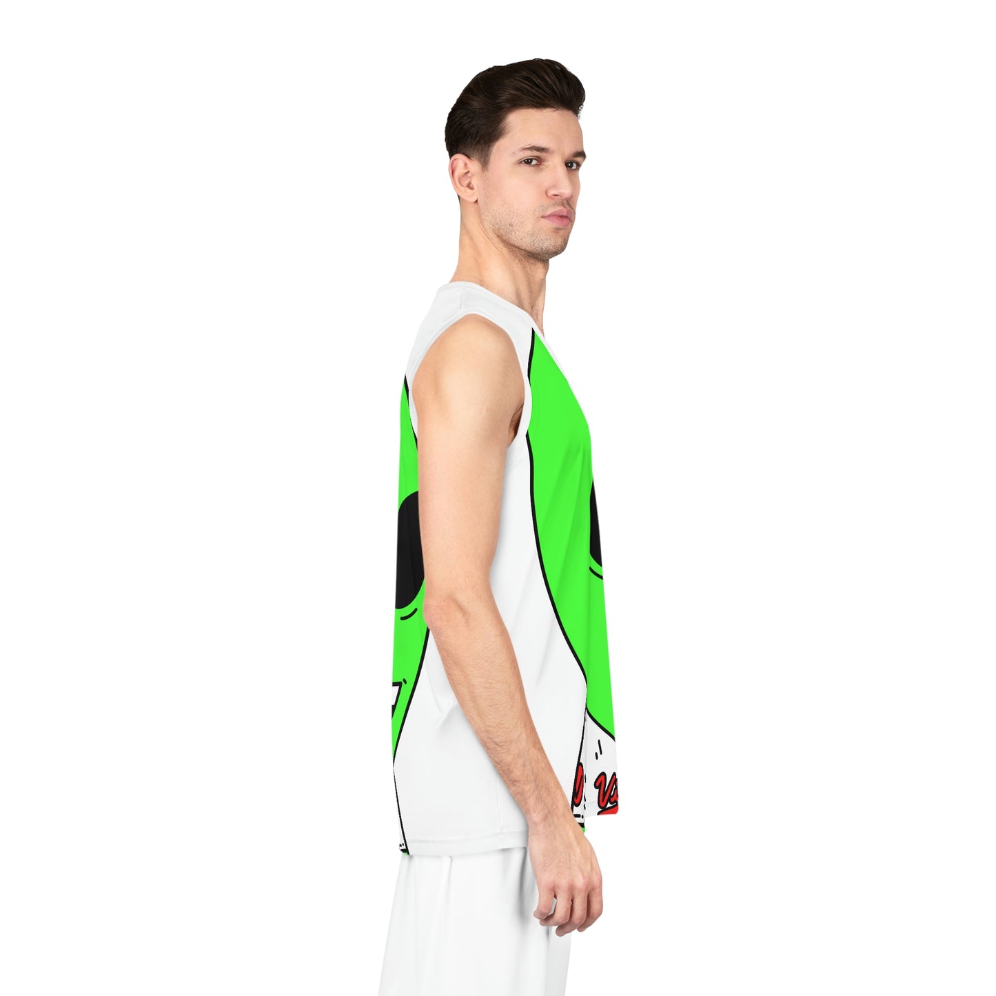 Camiseta deportiva de baloncesto Alien Green (AOP) 