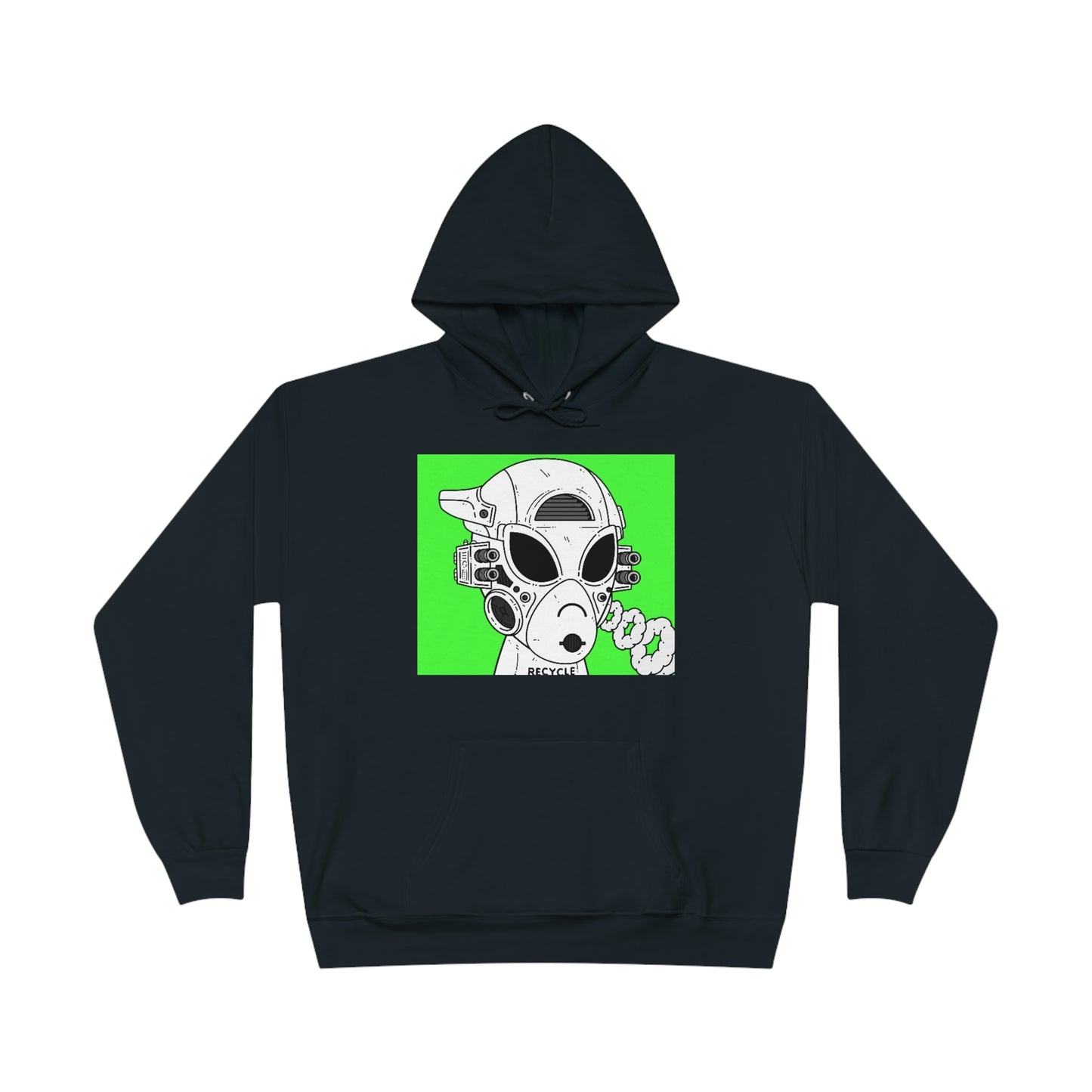 Recycle Recycler Alien Visitor Unisex EcoSmart® Pullover Hoodie Sweatshirt