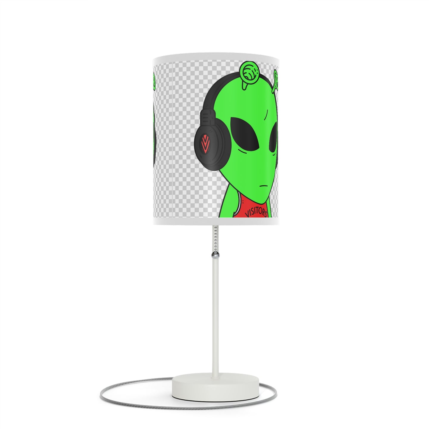 Alien Music Headphone Podcast Character Visitor Lamp on a Stand, US|CA plug