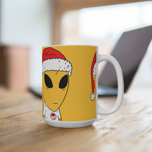 Santa Christmas Alien UFO area 51 Extra Terrestrial Mug 15oz
