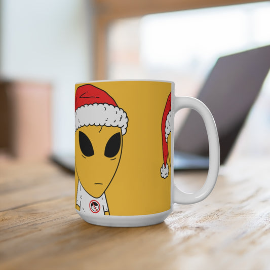 Santa Christmas Alien UFO area 51 Taza extraterrestre 15oz