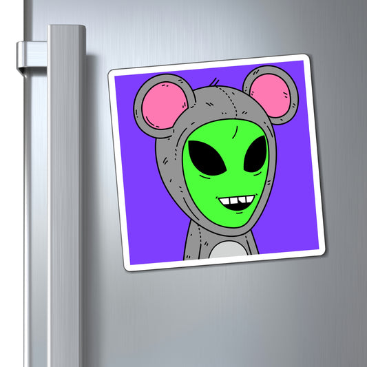 Imanes de personajes alienígenas del ratón visitante 