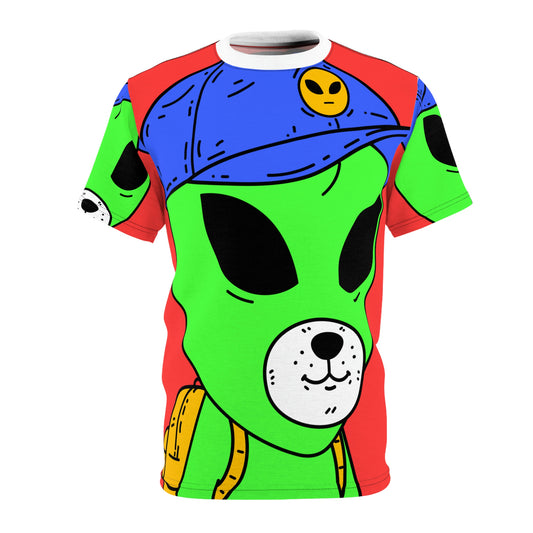 Alien Animal School Learning Educate Visitor Unisex AOP Cut & Sew Tee