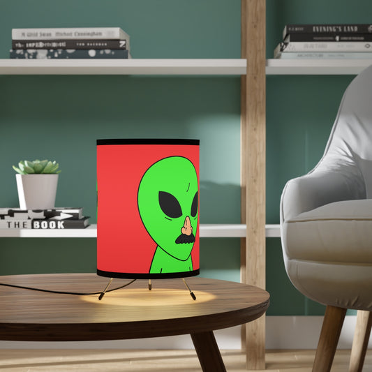 Fake Alien Desiguise Human Visitor Tripod Lamp with High-Res Printed Shade, US\CA plug