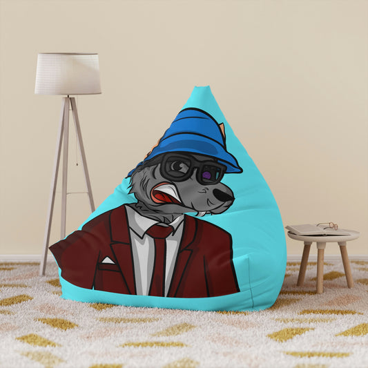 Maroon Business Suit Werewolf Bean Bag Chair Cover