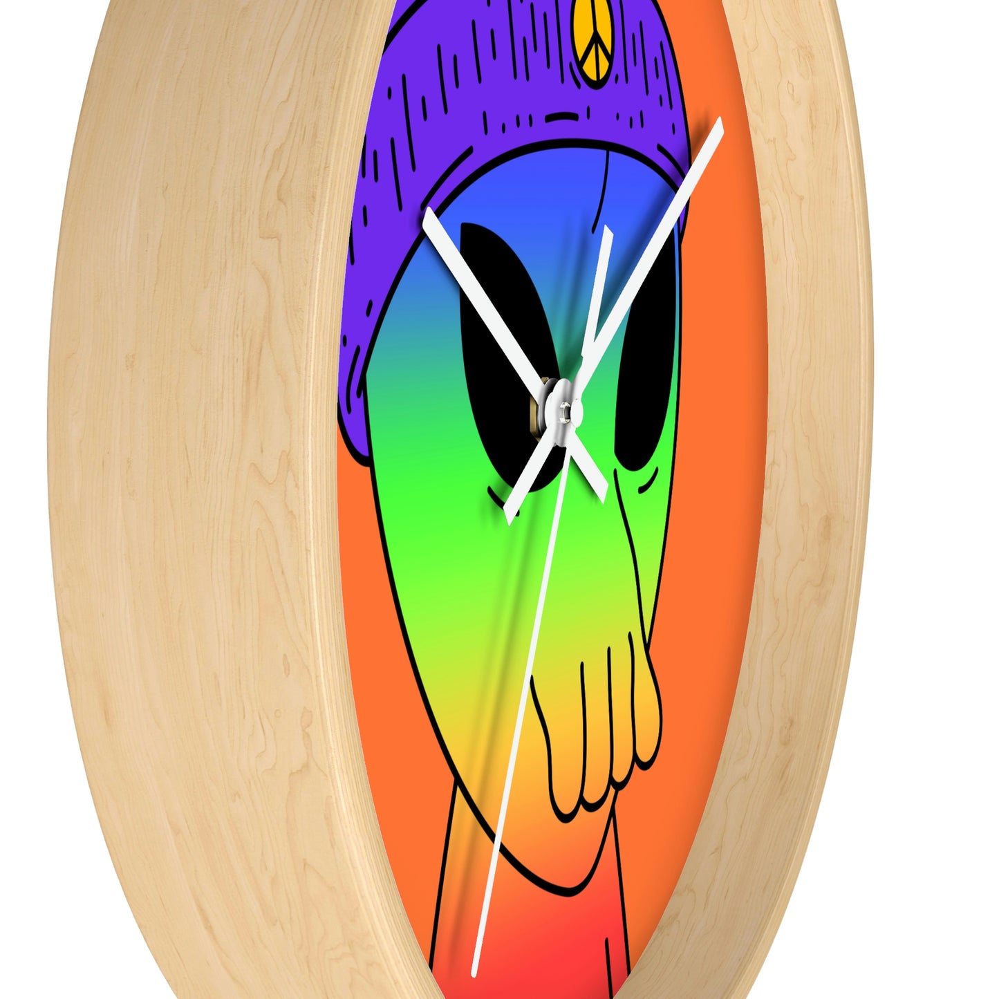 Peace Alien Pride Wall clock