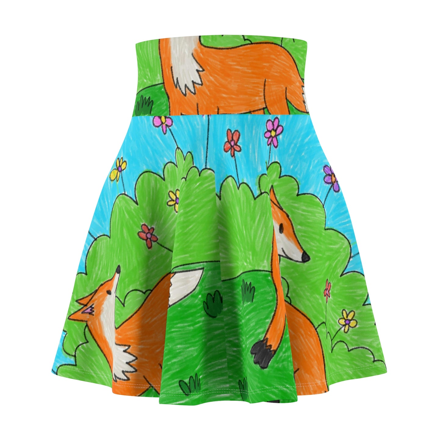 Fox Woodland Animal Foxy レディース スケーター スカート