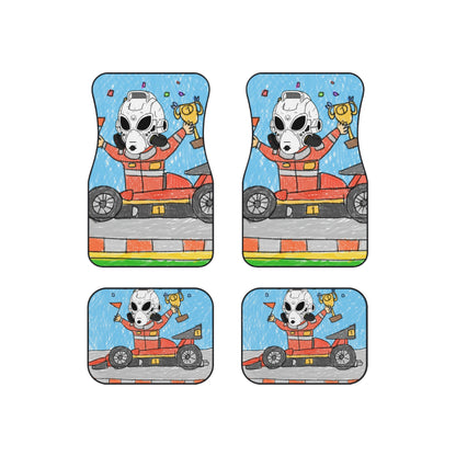 Robot Car Race Driver LOL Visitor Alien Car Mats (Set of 4)