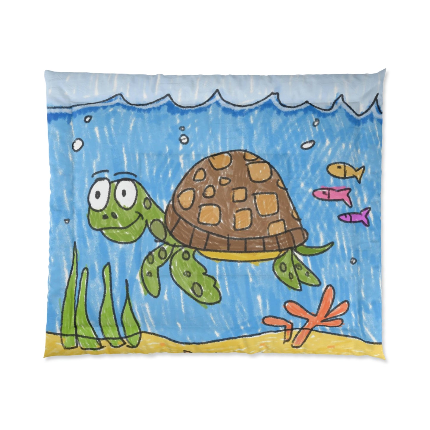 Sea Turtle Beach Sand Ocean Comforter