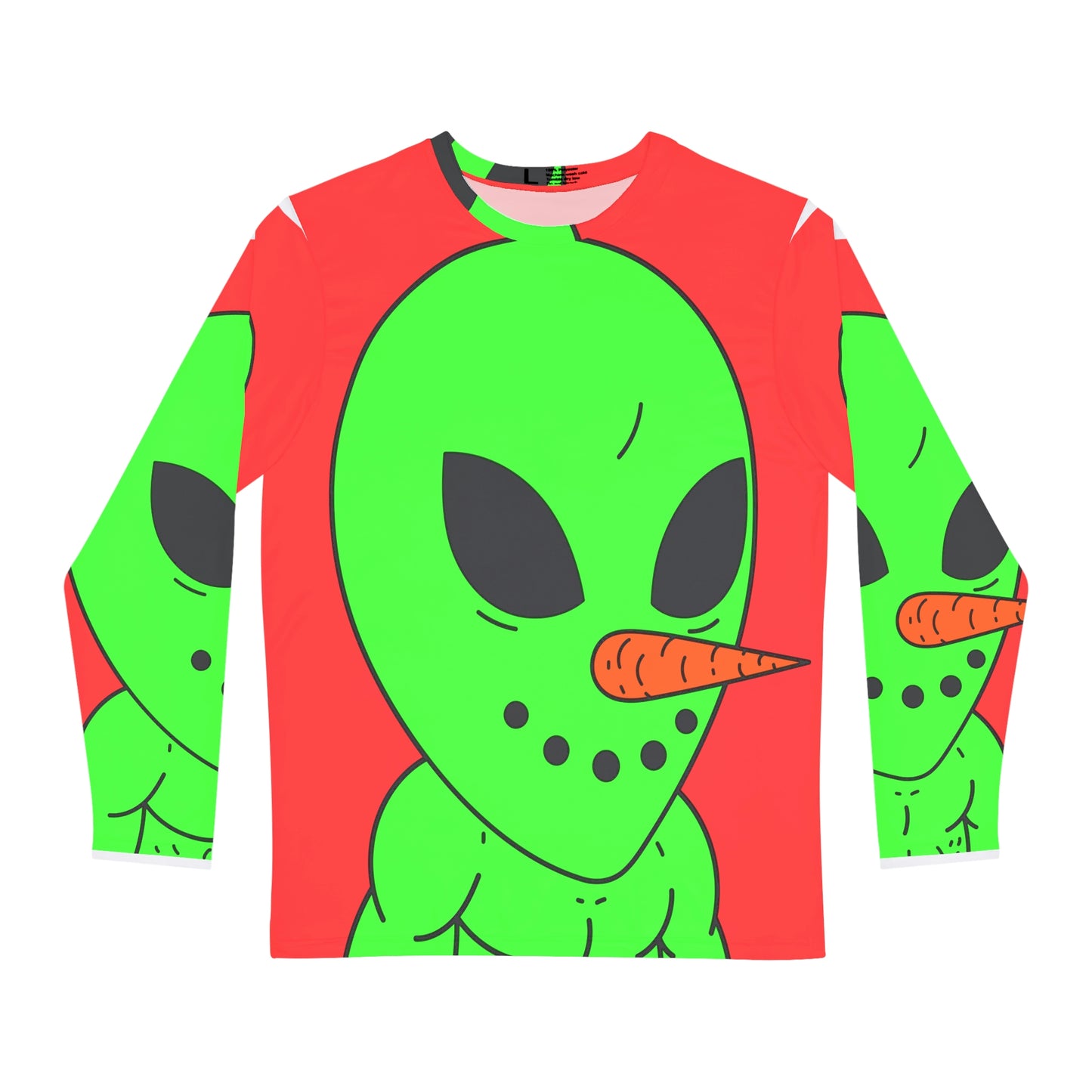 Alien Veggie Visi Vegetable Visitor Men's Long Sleeve AOP Shirt