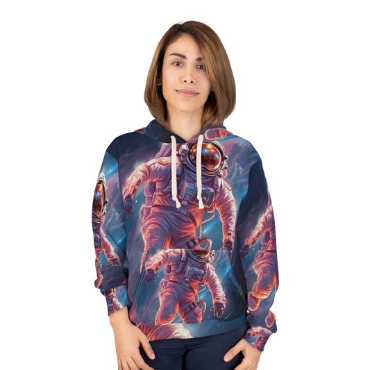 Astronauta Espacio Exterior - Galaxy Starfield Art Sudadera con capucha unisex (AOP)