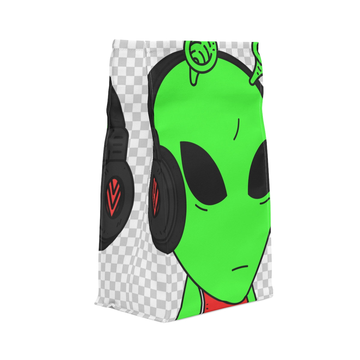 Green Antenna Sports Jersey Visitor Head Phones Polyester Lunch Bag