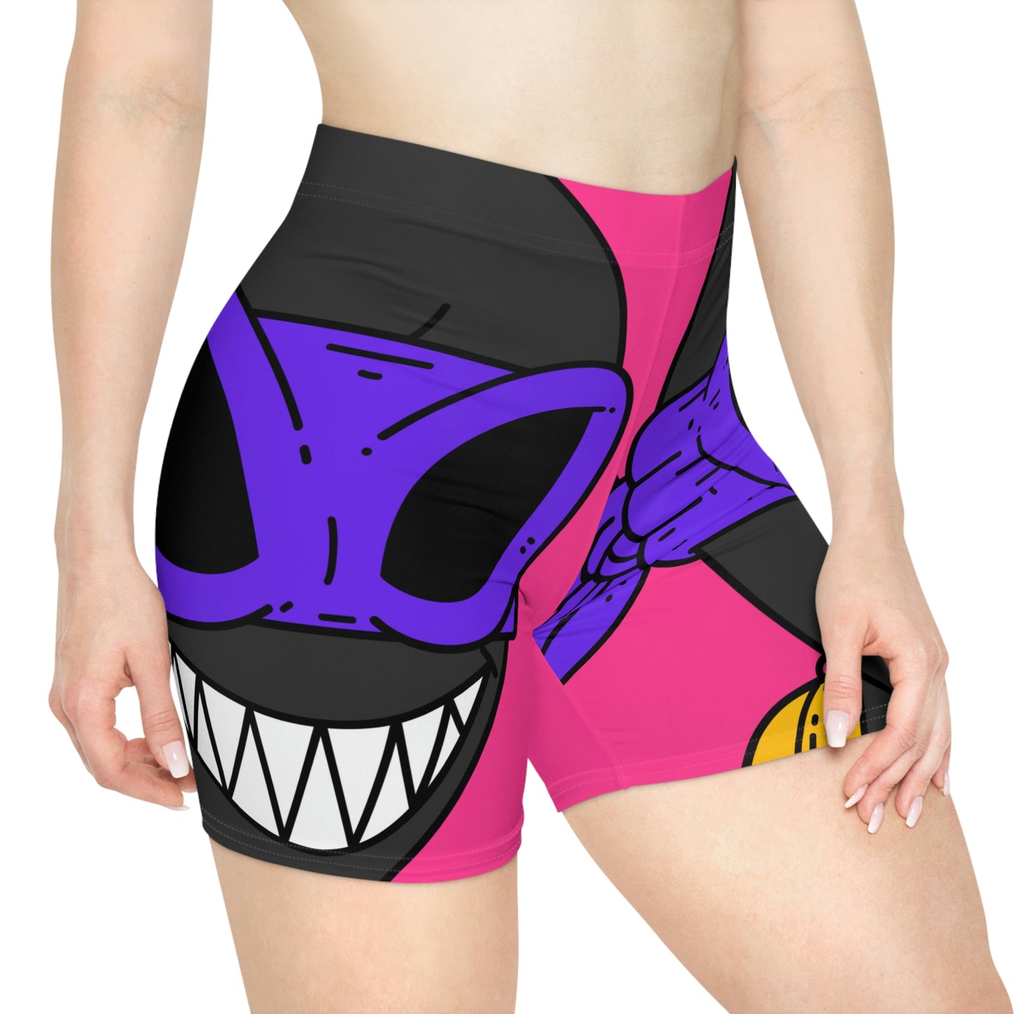 Pantalones cortos moteros para mujer Dark Ninja Warrior Alien Visitor 