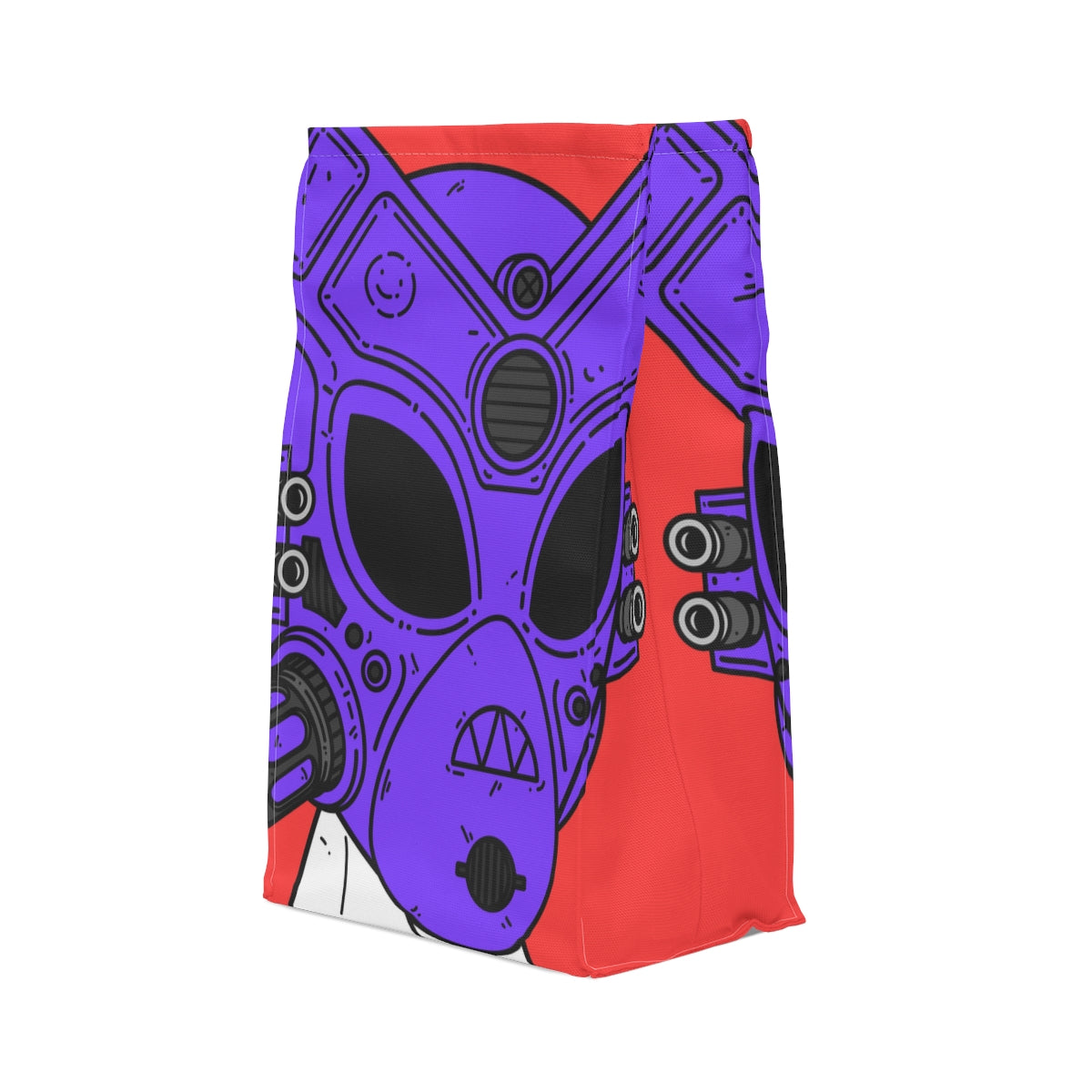 Jeff Shirt Tie Armored Purple Future Alien Cyborg Machine Visitor Polyester Lunch Bag