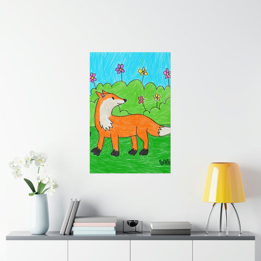 Fox Woodland Animal Foxy Premium Matte Vertical Posters