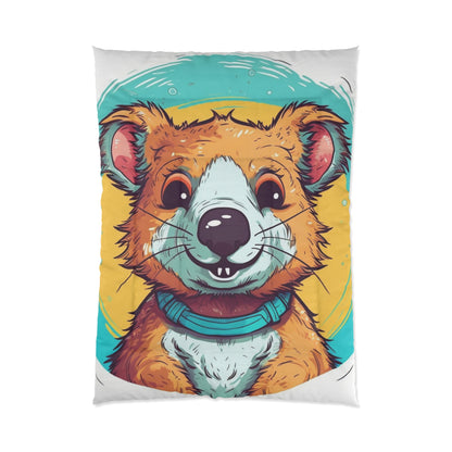 Quokka Cute Furry Fluffy Animal Graphic Comforter