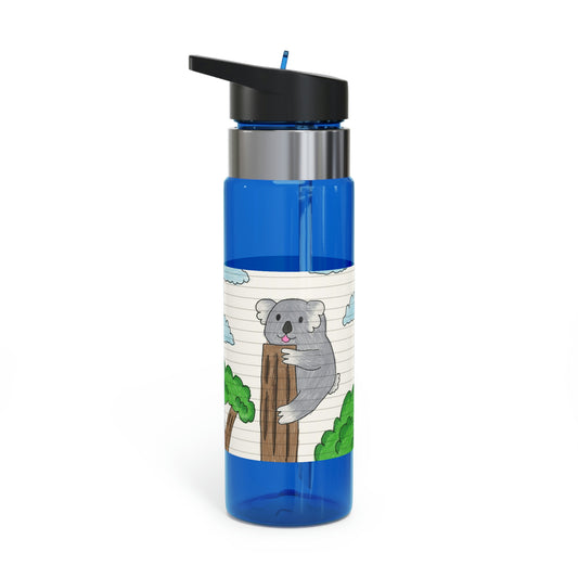Botella deportiva Kensington Tritan™ con diseño de oso koala, animal, trepador de árboles, 20 oz