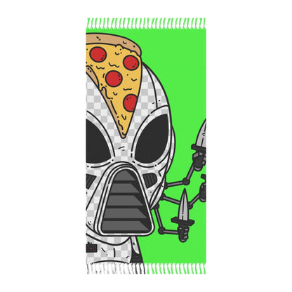 Cuchillo Peppe Pizza Viz Wiz Blindado Blanco Futuro Alien Cyborg Máquina Visitante Boho Beach Cloth