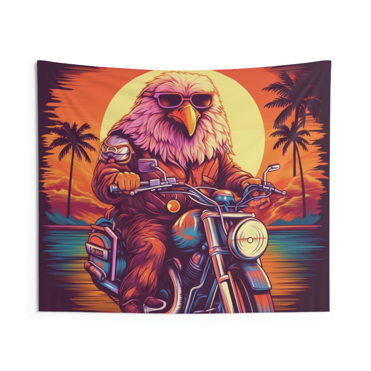 Classic American Motorcycle Ride Biker USA Style Indoor Wall Tapestries