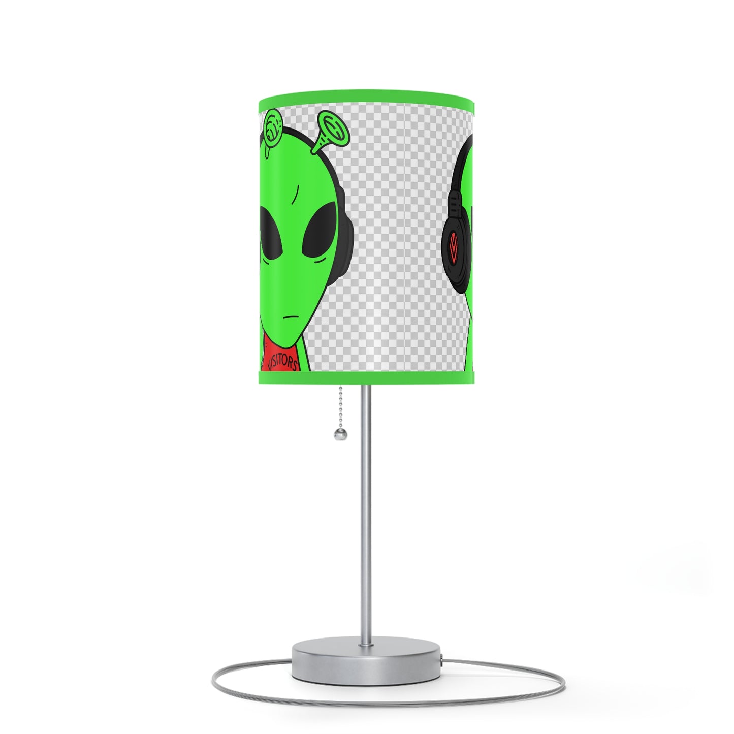 Alien Music Headphone Podcast Character Visitor Lamp on a Stand, US|CA plug