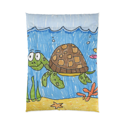 Sea Turtle Beach Sand Ocean Comforter