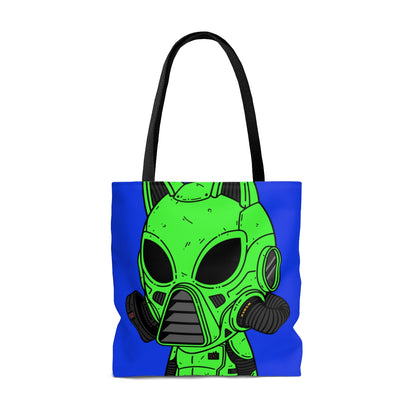 Armored Green Future Alien Cat Cyborg Machine Visitante AOP Bolsa de tela 