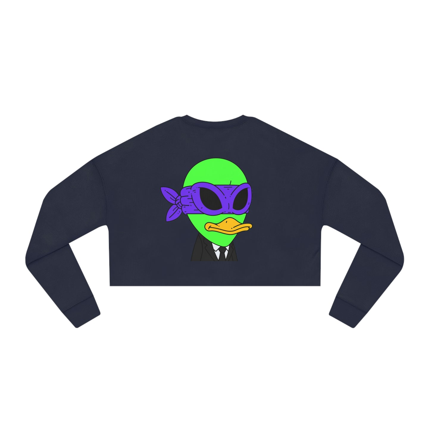 Alien Visitor 751 Women's Cropped Sweatshirt