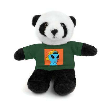 Animales de peluche de visitante de sangre azul alienígena con camiseta