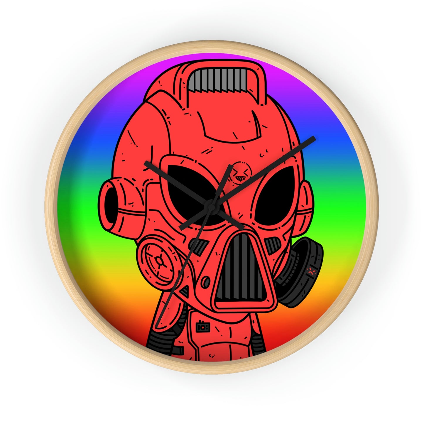 Pride Rainbow Robot Cyborg Alien Wall clock