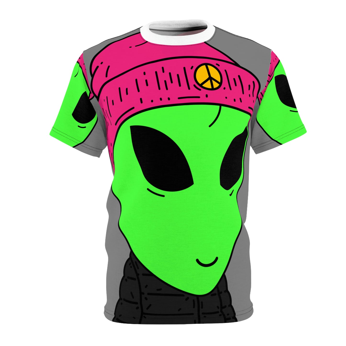 Visitante Alien Camiseta unisex AOP cortada y cosida 