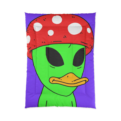 Duck Beak Alien Visitor Mushroom Head Bed Comforter