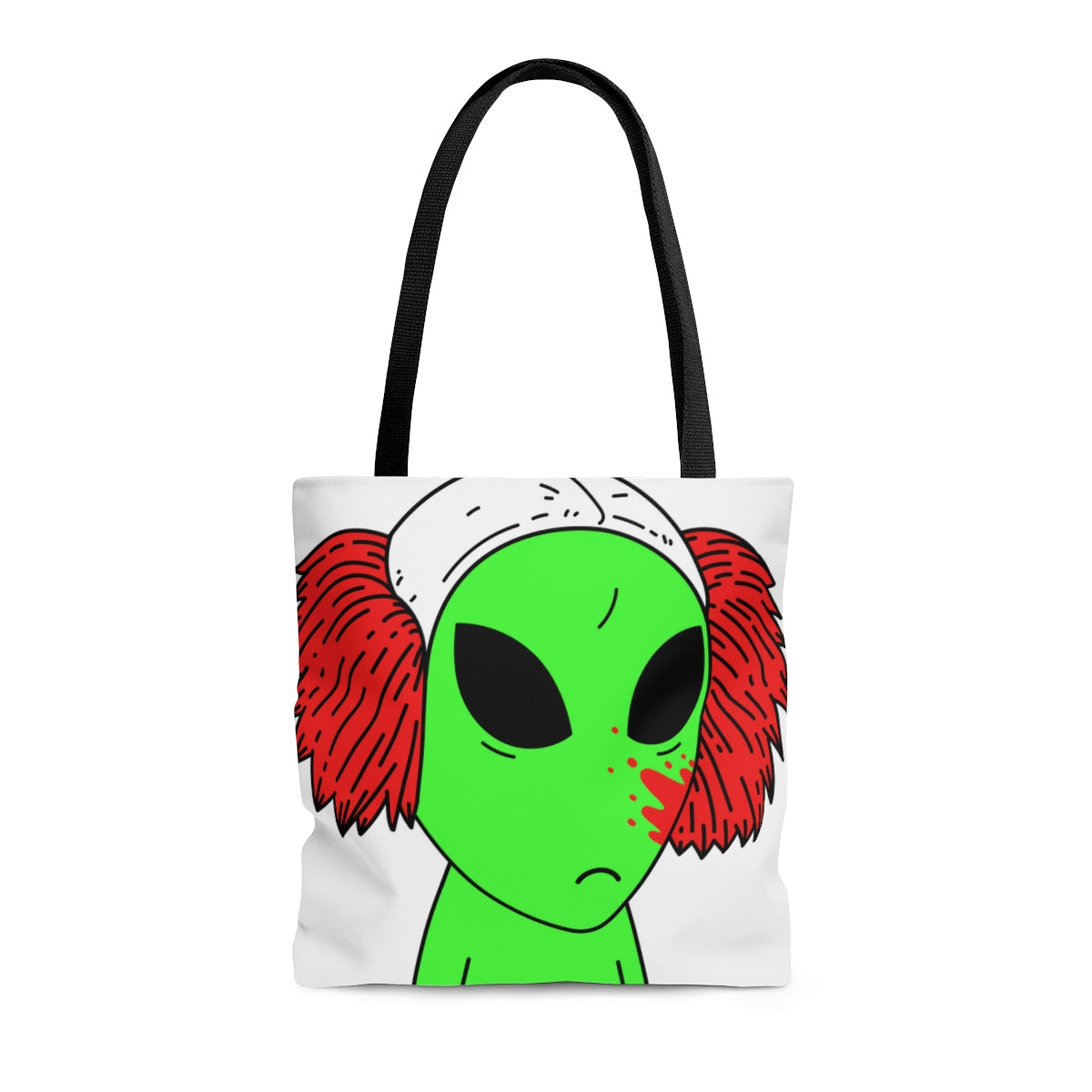 Alien Triste Payaso Visitante AOP Bolsa de tela 