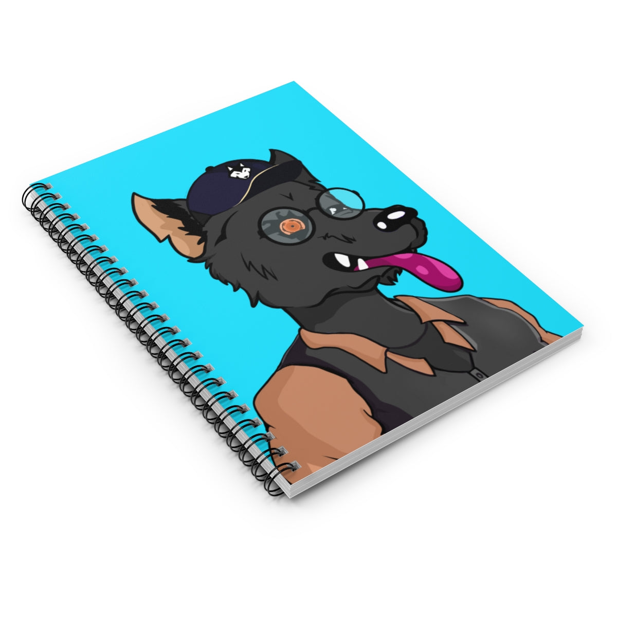 Thirsty Wolf Detective Werewolve Spiral Notebook - Ruled Line