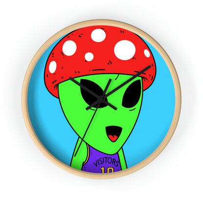 Healthy Sport Jersey Mushroom Alien Wall clock